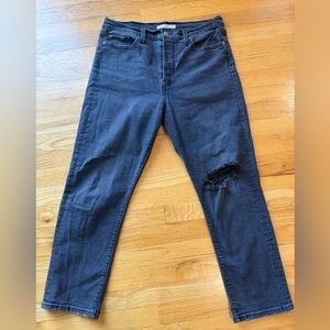 Levi's Black Straight Leg Women's Pants